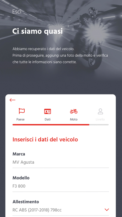 MOTO.APP Aggiungi le tue moto